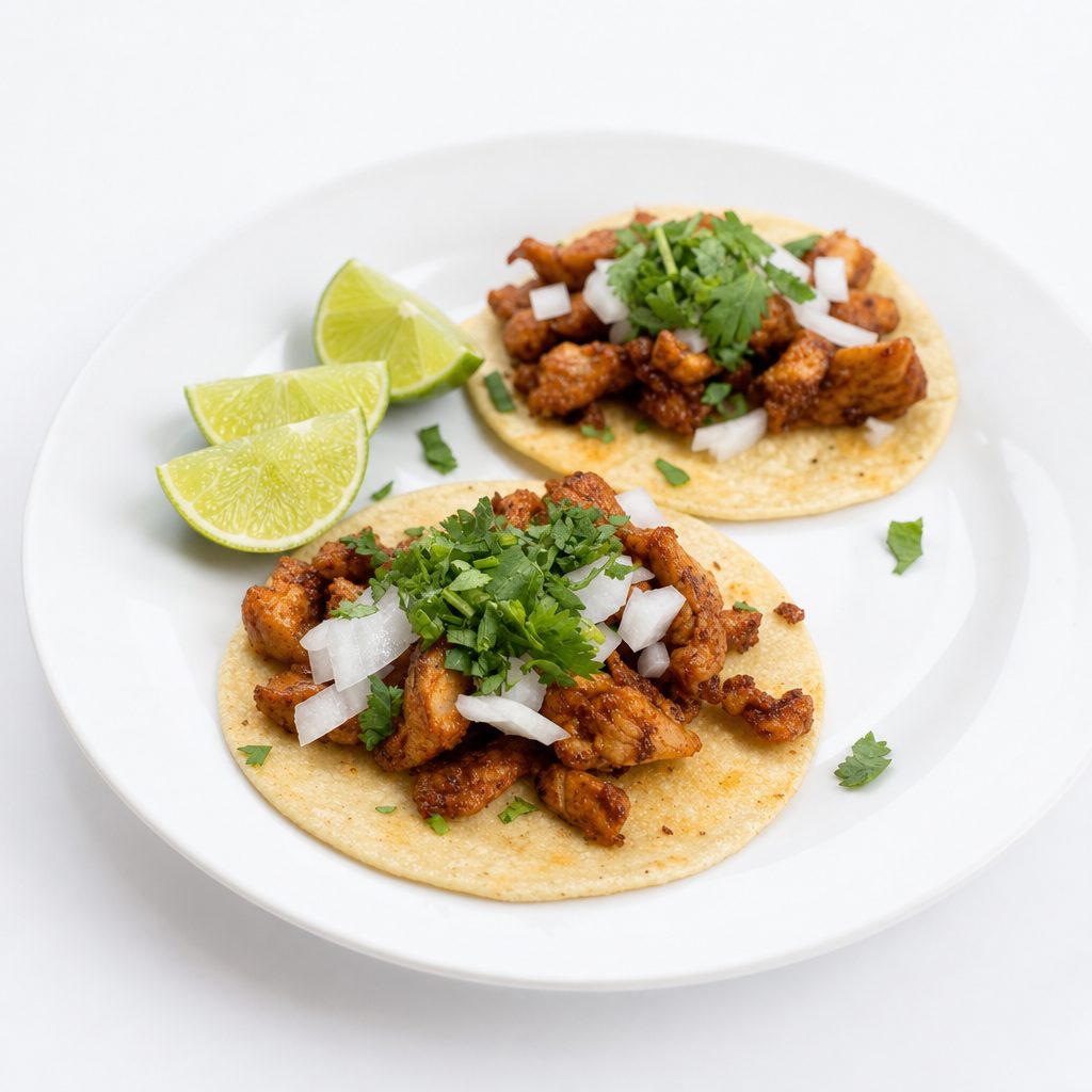Chicken Adobo Tacos.