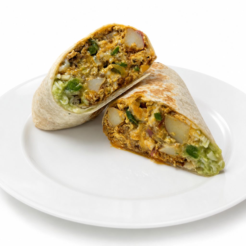 Chorizo Breakfast Burrito.