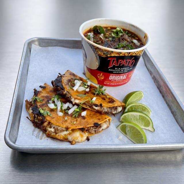 Tapatio Spicy Birria Ramen.