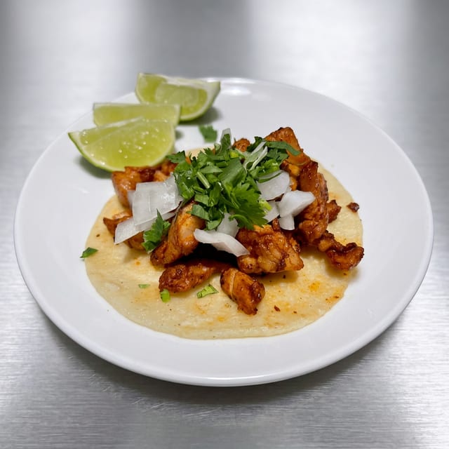 Chicken Adobo Tacos.
