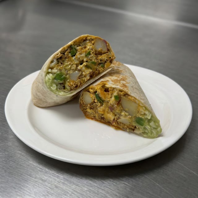 Chorizo Breakfast Burrito.